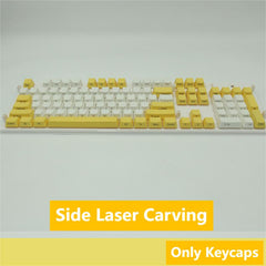 IOAOI Lemon Yellow 104-Keys OEM Profile PBT Keycap Sets