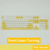 IOAOI Lemon Yellow 104-Keys OEM Profile PBT Keycap Sets