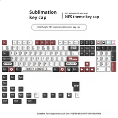 IOAOI Game 129-Keyboard OEM Profile PBT Keycap Sets