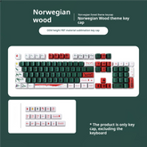 IOAOI Norwegian Wood 117-Keys OEM Profile PBT Keycap Sets