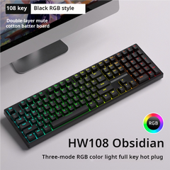 IOAOI K108 Obsidian RGB Wireless Mechanical Keyboard