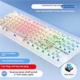 IOAOI K87 crystal RGB Wired Mechanical Keyboard