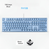 IOAOI K108 Blue RGB Wired Mechanical Keyboard
