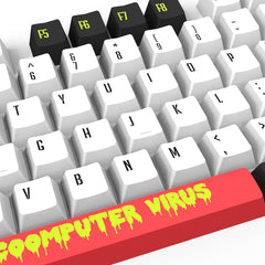 IOAOI Computer Virus 129-Keys OEM Profile PBT Keycap Sets