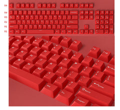 IOAOI RED 126-Keys Cherry Profile PBT Keycap Sets