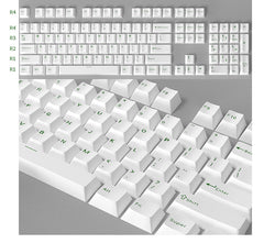 IOAOI WHITE 126-Keys Cherry Profile PBT Keycap Sets