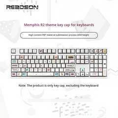 IOAOI  Memphis R2 104-Keys OEM Profile PBT Keycap Sets