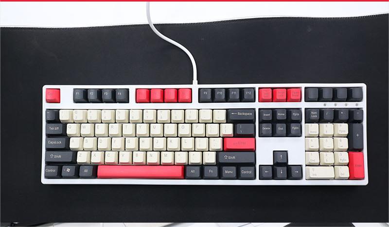 IOAOI Count Red  104-Keys OEM Profile PBT Keycap Sets