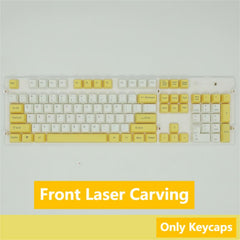 IOAOI  Lemon Yellow 104-Keys OEM Profile PBT Keycap Sets