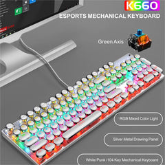 IOAOI K104 Punk RGB Wired Mechanical Keyboard