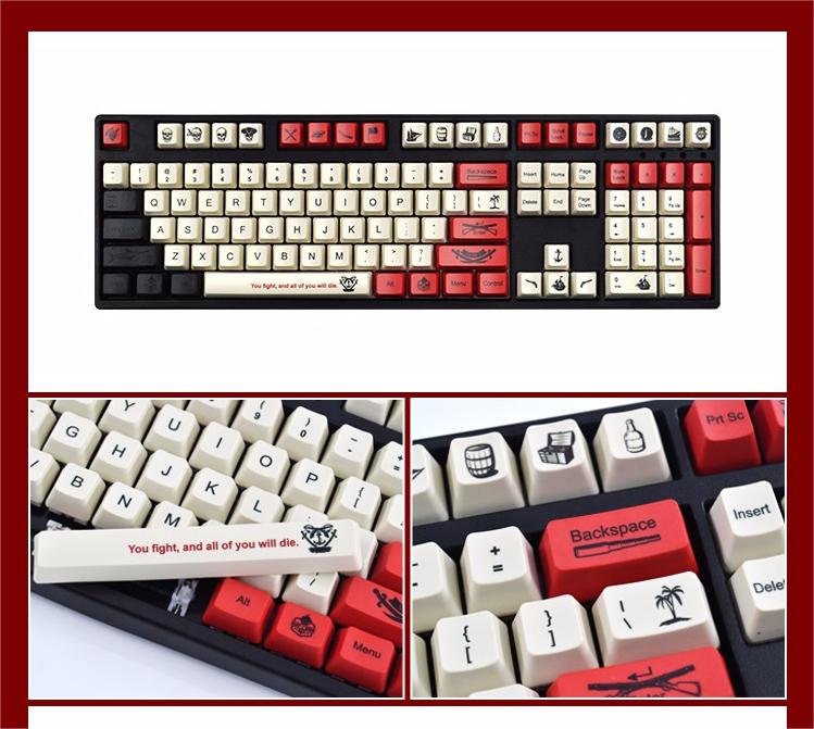 IOAOI  Pirate 104-Keys OEM Profile PBT Keycap Sets