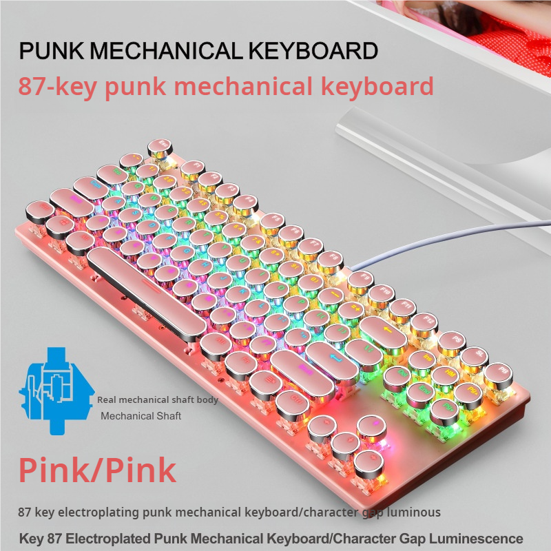 IOAOI  K87 Punk Wired  Mechanical Keyboard