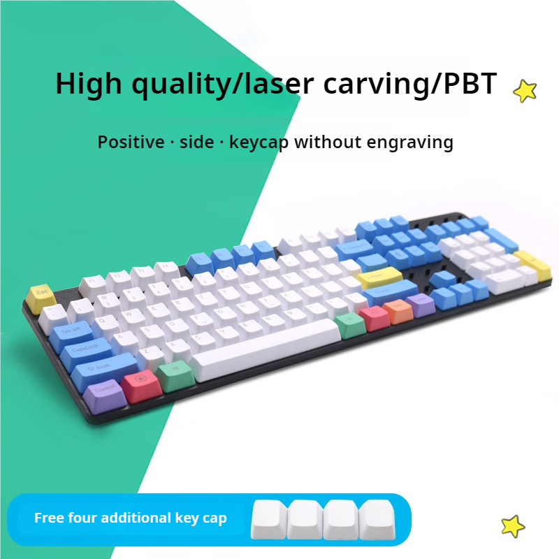 IOAOI  Chalk Cover 108-Keys OEM Profile PBT Keycap Sets