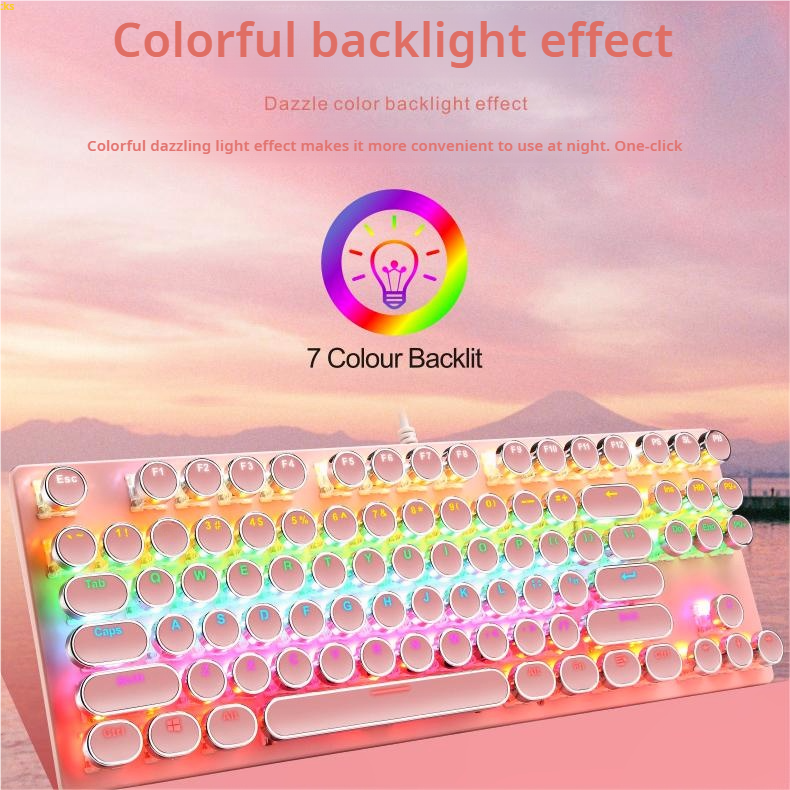 IOAOI  K87 Punk Wired  Mechanical Keyboard