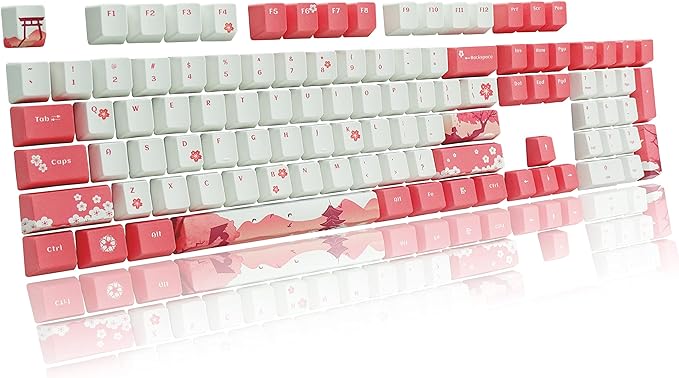 IOAOI  Sakura 104-Keys OEM Profile PBT Keycap Sets