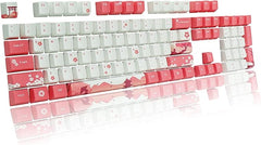 IOAOI  Sakura 104-Keys OEM Profile PBT Keycap Sets