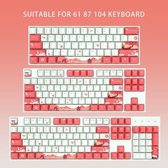 IOAOI  Sakura 104-Keys OEM Profile PBT Keycap Sets