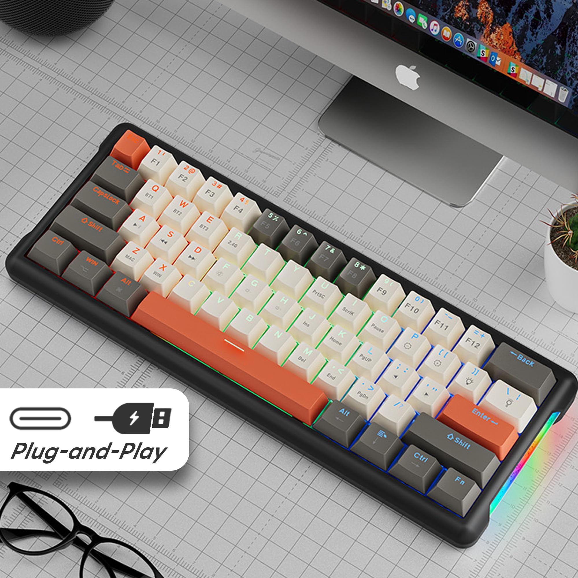 IOAOI  K61 Classic RGB Wired Mechanical Keyboard