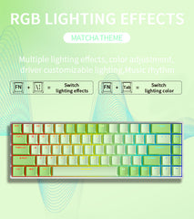 IOAOI K68 Matcha  RGB Mechanical Keyboard