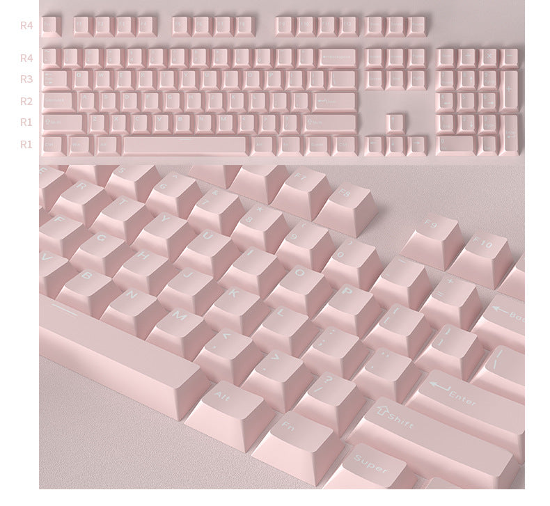 IOAOI  PINK 126-Keys Cherry Profile PBT Keycap Sets