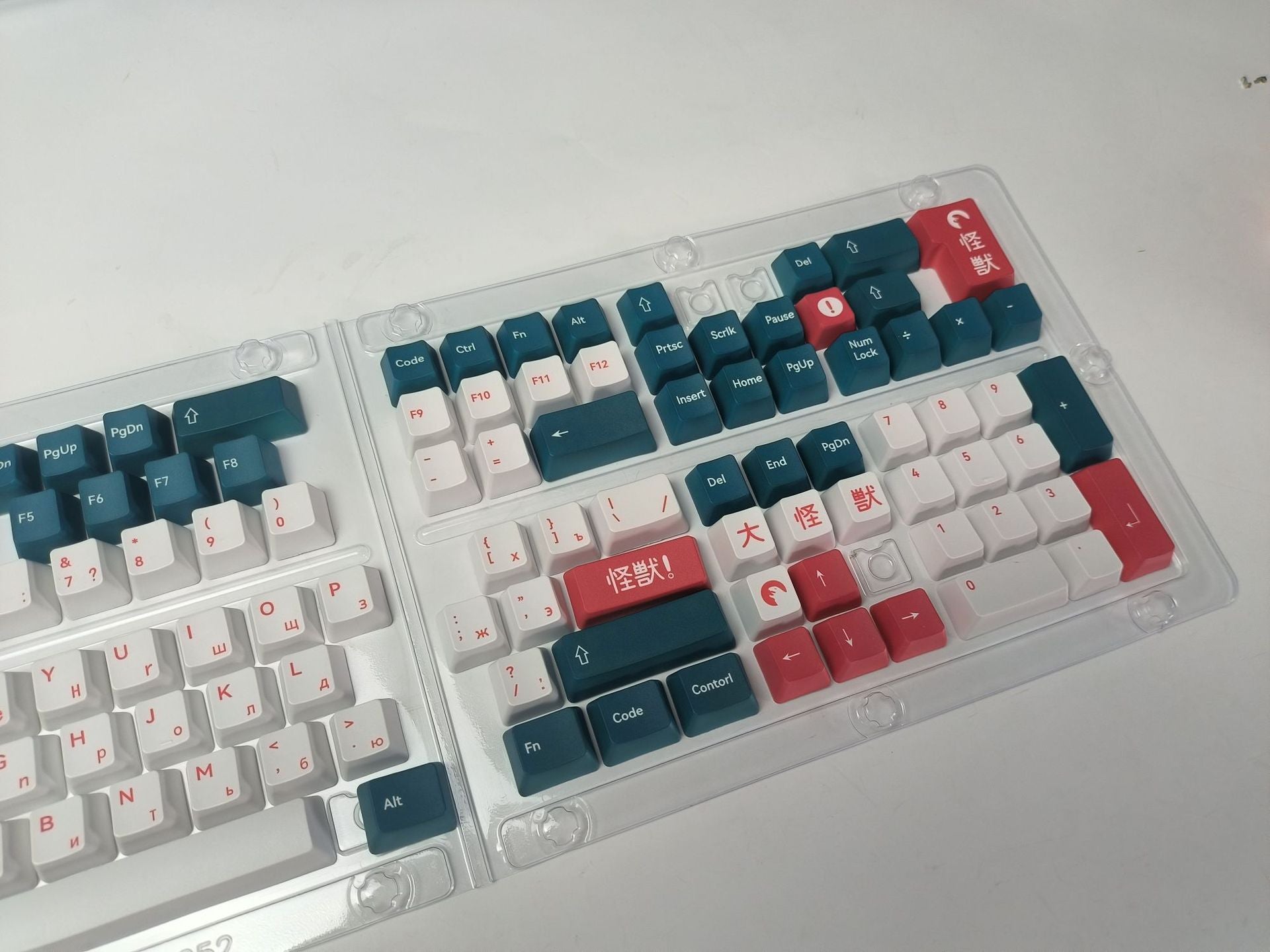 IOAOI Монстр 129 Ключи OEM Профиль PBT Шляпа ключей
