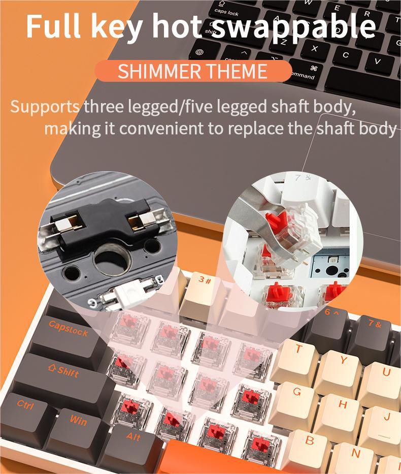 IOAOI K68 Shimmer RGB Mechanical Keyboard