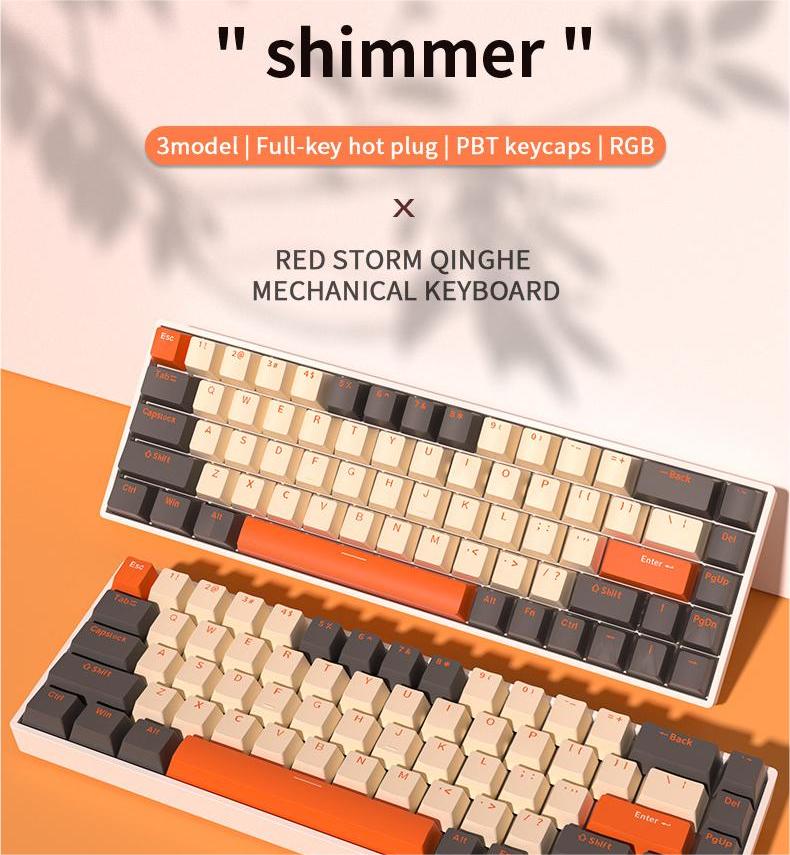 IOAOI K68 Shimmer RGB Mechanical Keyboard