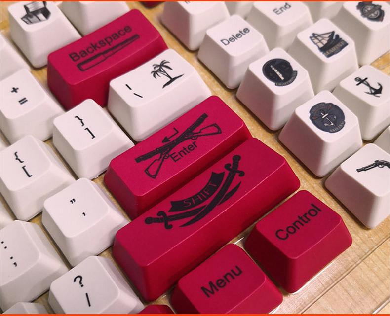 IOAOI  Pirate 104-Keys OEM Profile PBT Keycap Sets