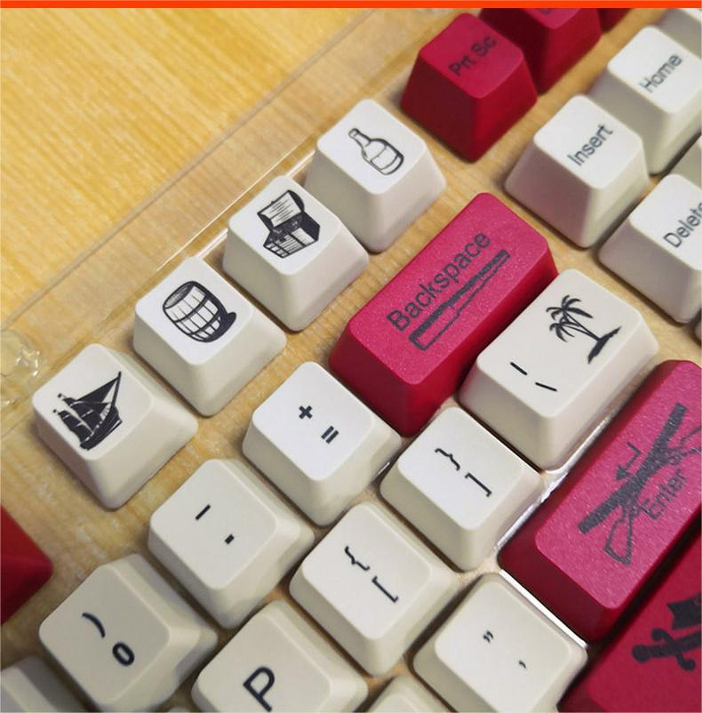 IOAOI  Pirate 104-Keys OEM Profile PBT Keycap Sets