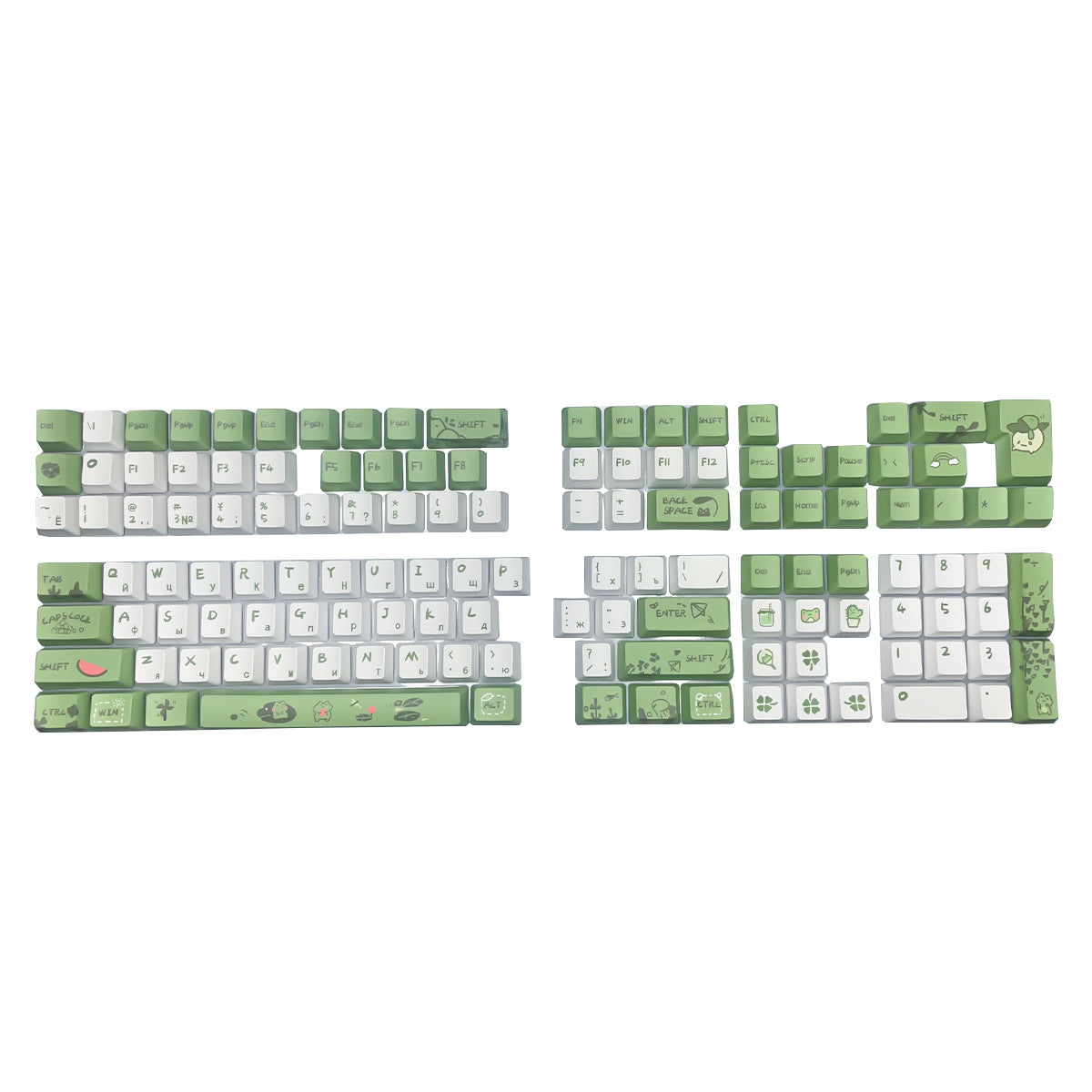 IOAOI Little Frog 125 - клавишный XDA Профиль PBT