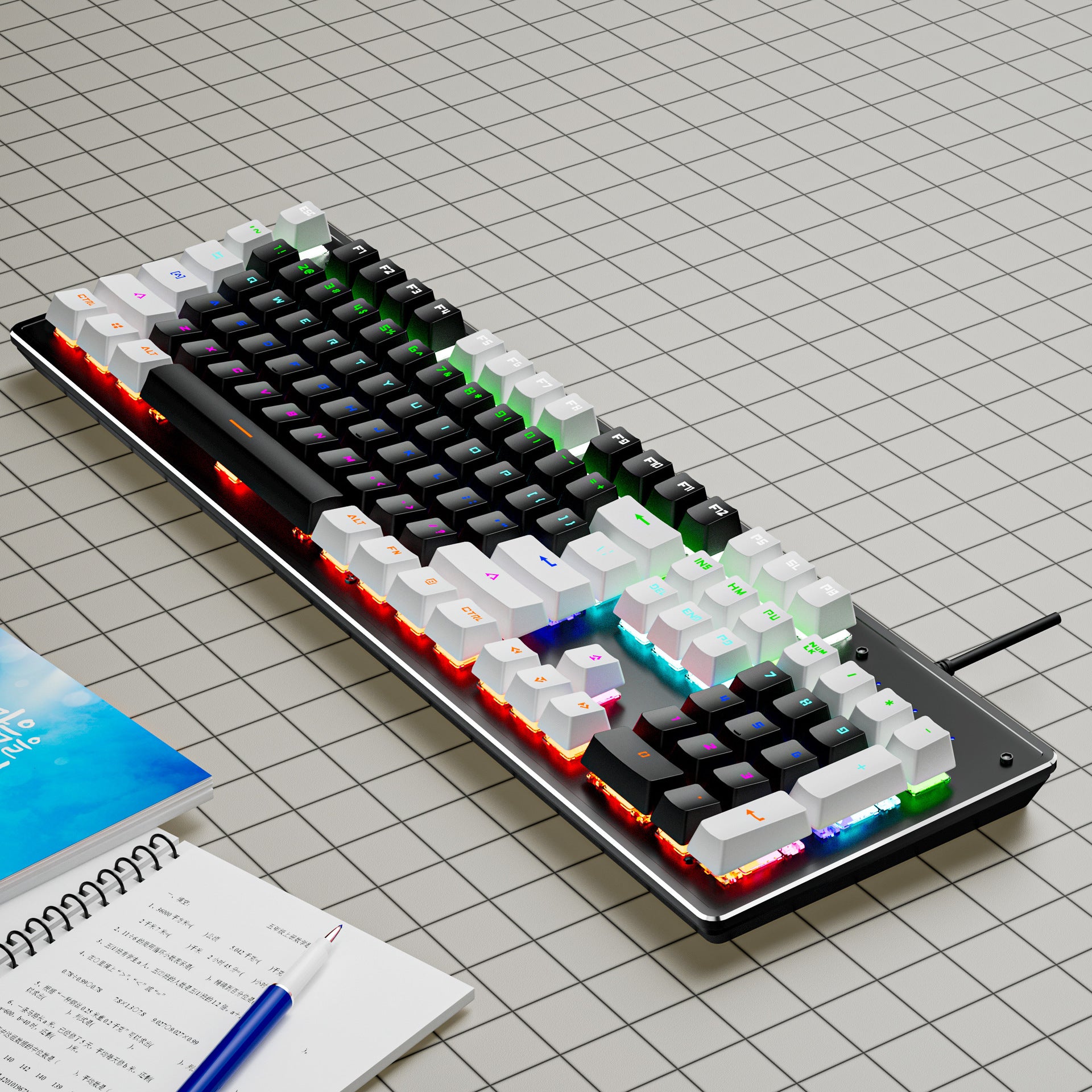 IOAOI  K104 Panda  Wired connection Mechanical Keyboard