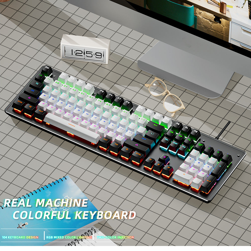 IOAOI  K104 Panda  Wired connection Mechanical Keyboard
