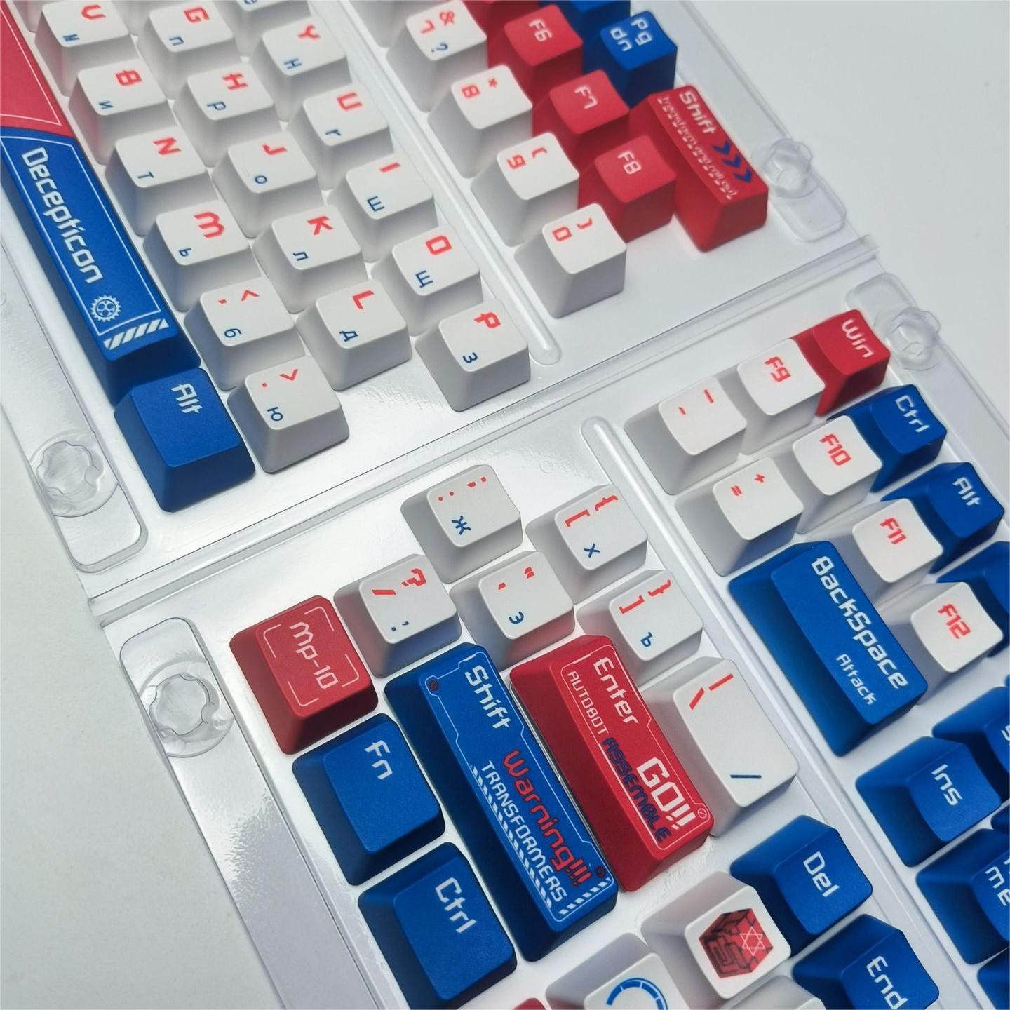 IOAOI Autobots 129-клавишный OEM-профиль, наборы колпачков из PBT