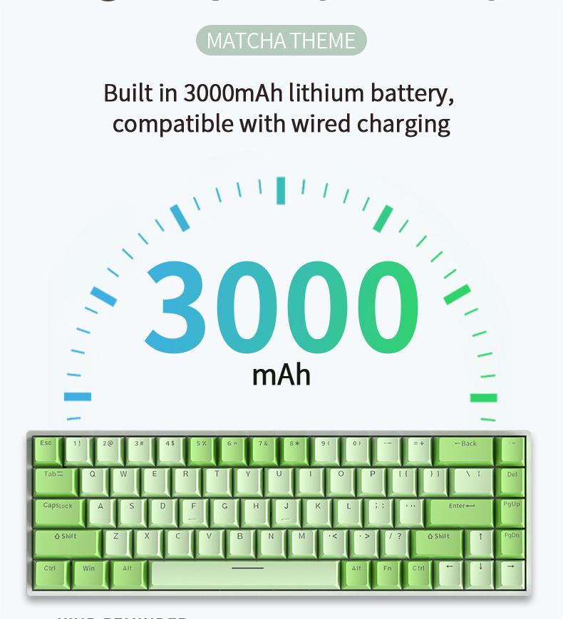 IOAOI K68 Matcha  RGB Mechanical Keyboard
