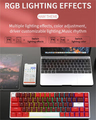 IOAOI  K61 HAM RGB  Mechanical Keyboard