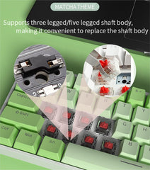 IOAOI K68 Matcha  RGB Mechanical Keyboard