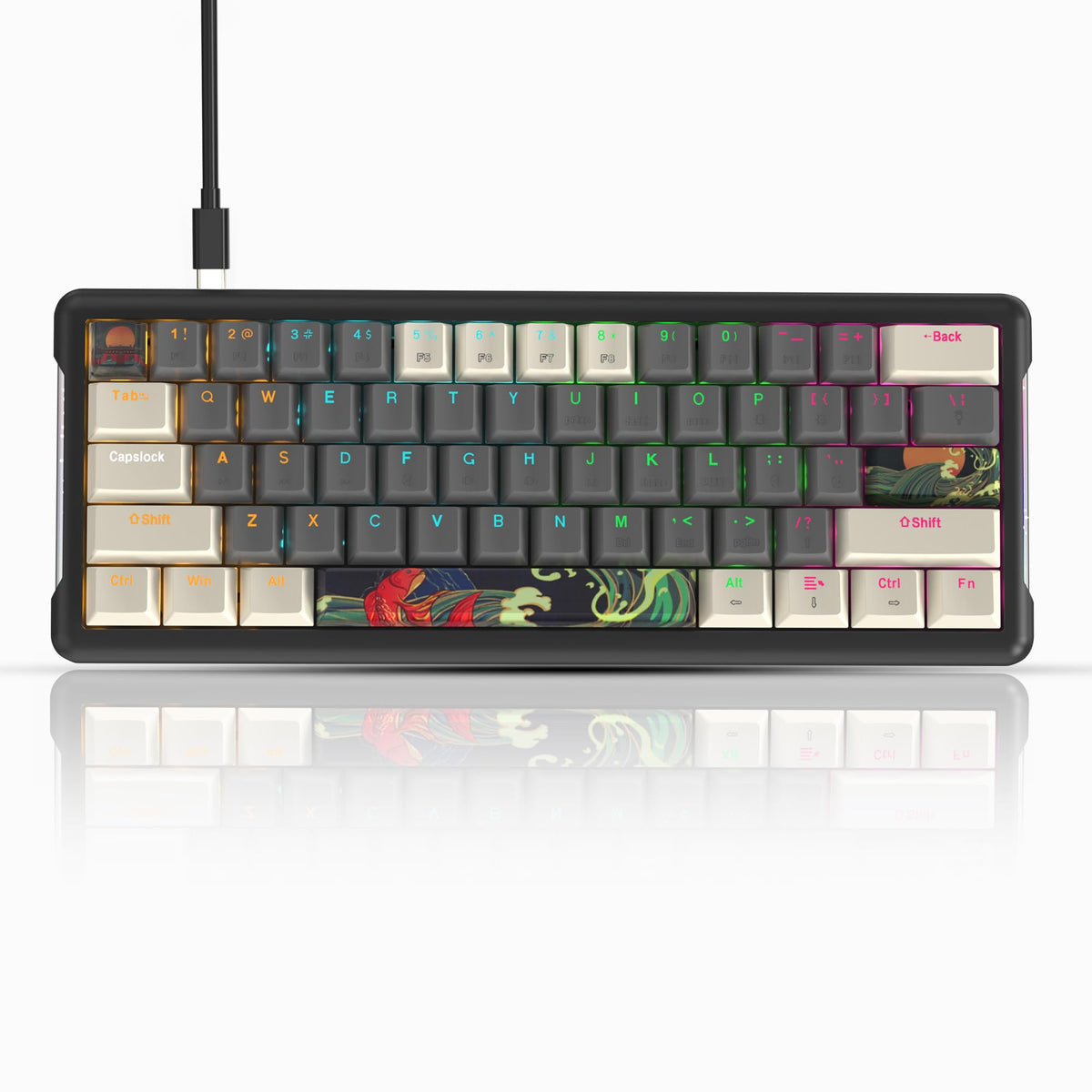 IOAOI K61 Ocean RGB Wired Mechanical Keyboard