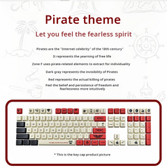 IOAOI  Pirate 104-Keys OEM Profile PBT Keycap Sets