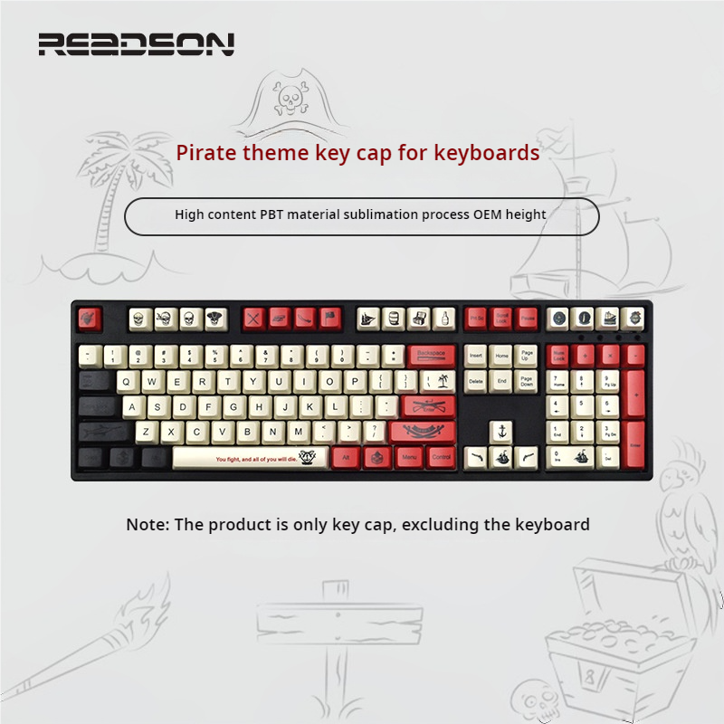 IOAOI  Pirate 104-Keys OEM Profile PBT Keycap Sets