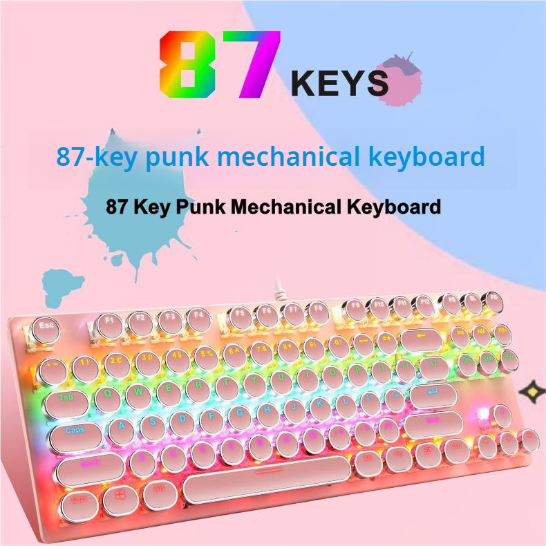 IOAOI  K87 Punk Wired  Mechanical Keyboard
