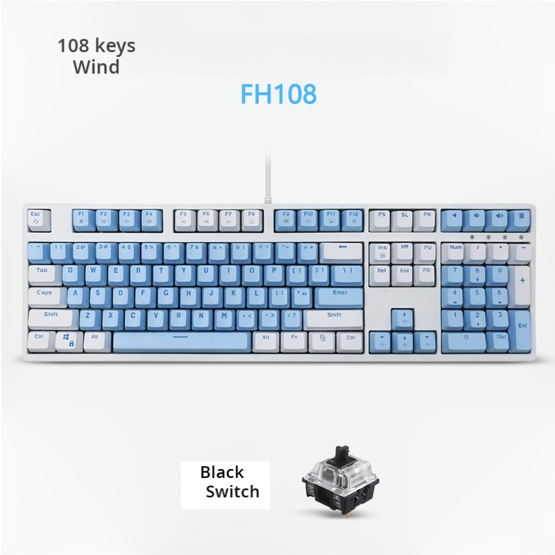 IOAOI K108 Sea-Breeze RGB Wired Mechanical Keyboard