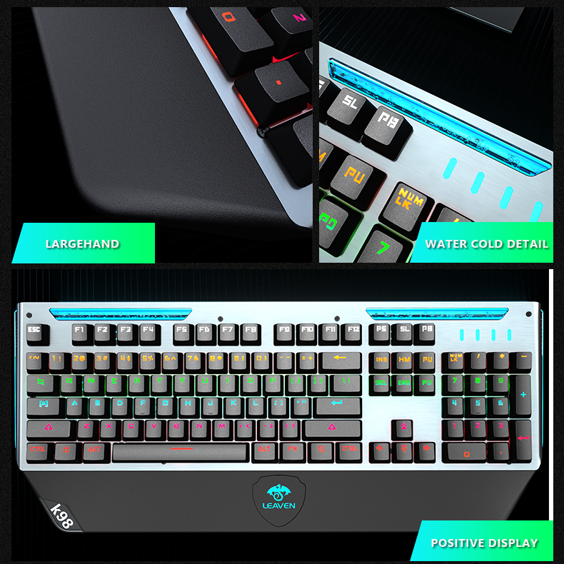 IOAOI K104 Black-Knight RGB Wired Mechanical Keyboard