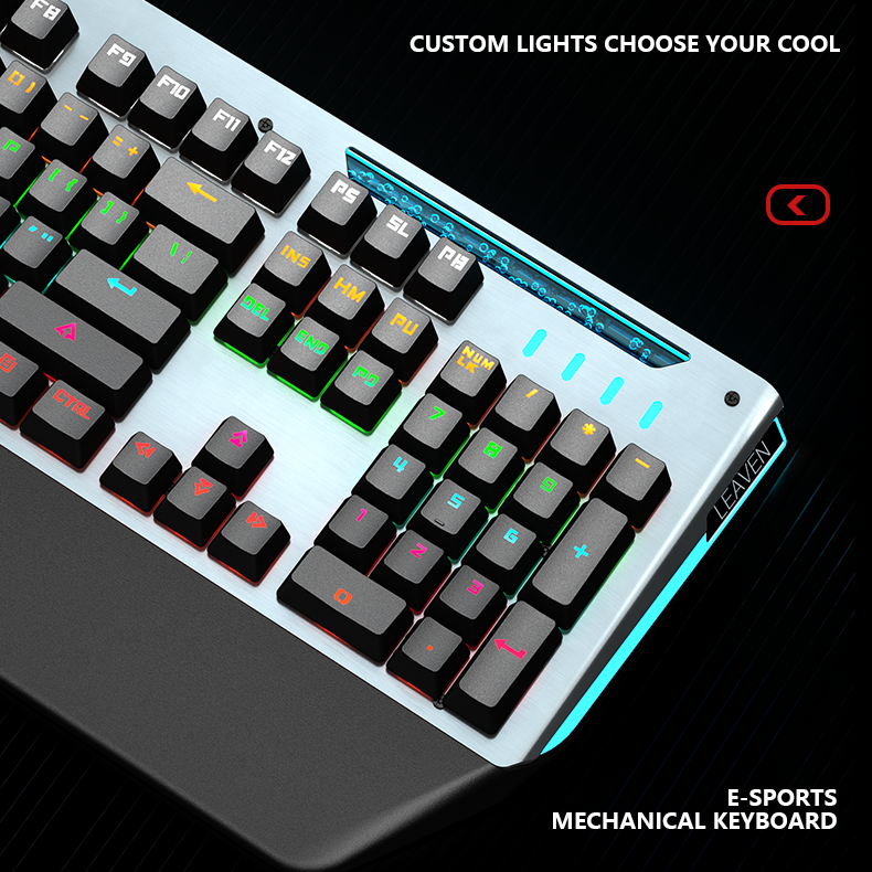 IOAOI K104 Black-Knight RGB Wired Mechanical Keyboard