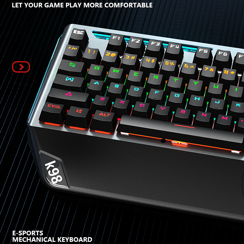 IOAOI K104 Black-Knight RGB Wired Mechanical Keyboard